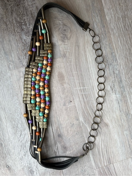 Accessories - Leather and Beaded Belt